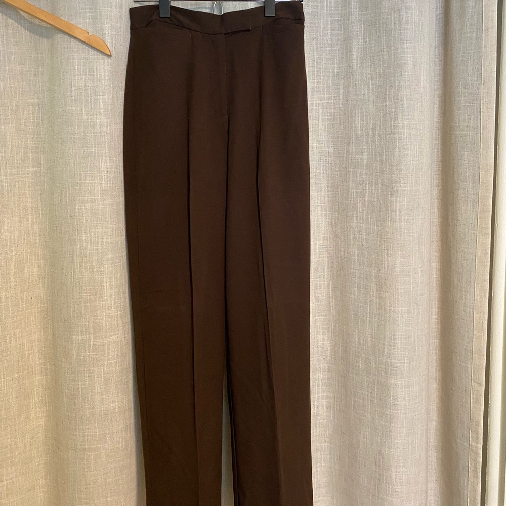 Liz Claiborne Brown Dress Pants Classic Straight-Leg